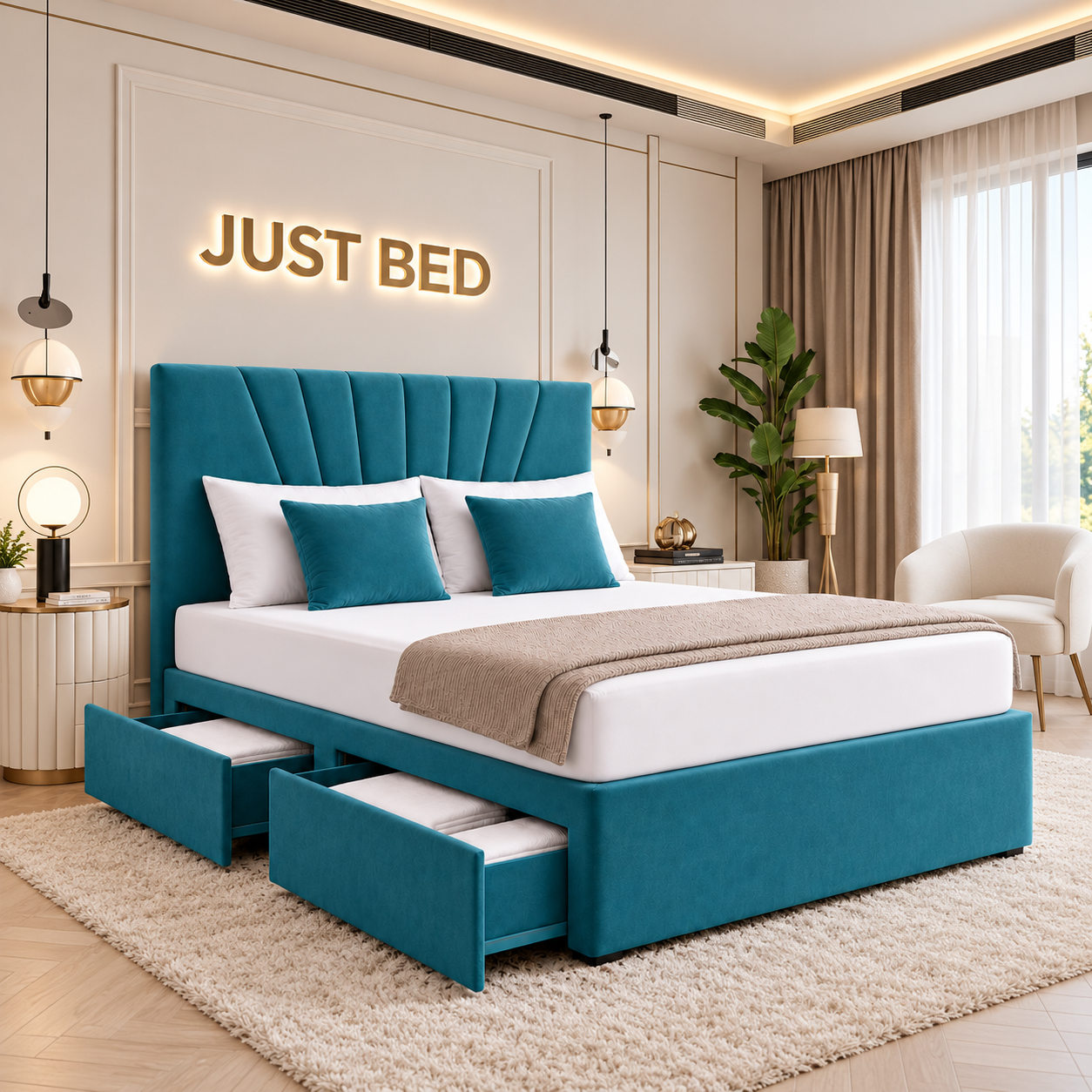 Queensferry Sunrise Design Divan Storage Bed Frame