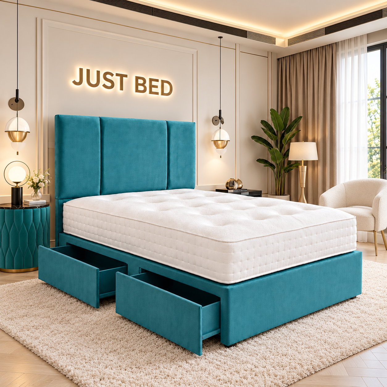Callander Divan Triple Padded Panel Bed Frame