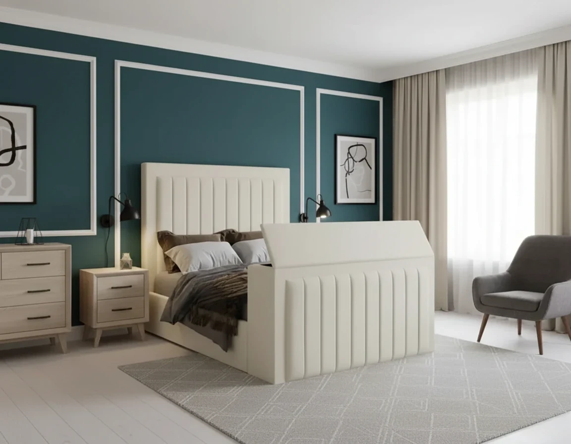 Nova TV Bed Frame in Panel Style