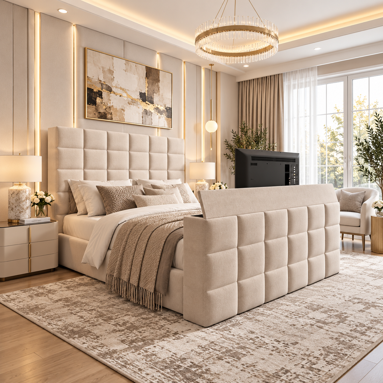 Elvaris Cubed TV Bed Frame