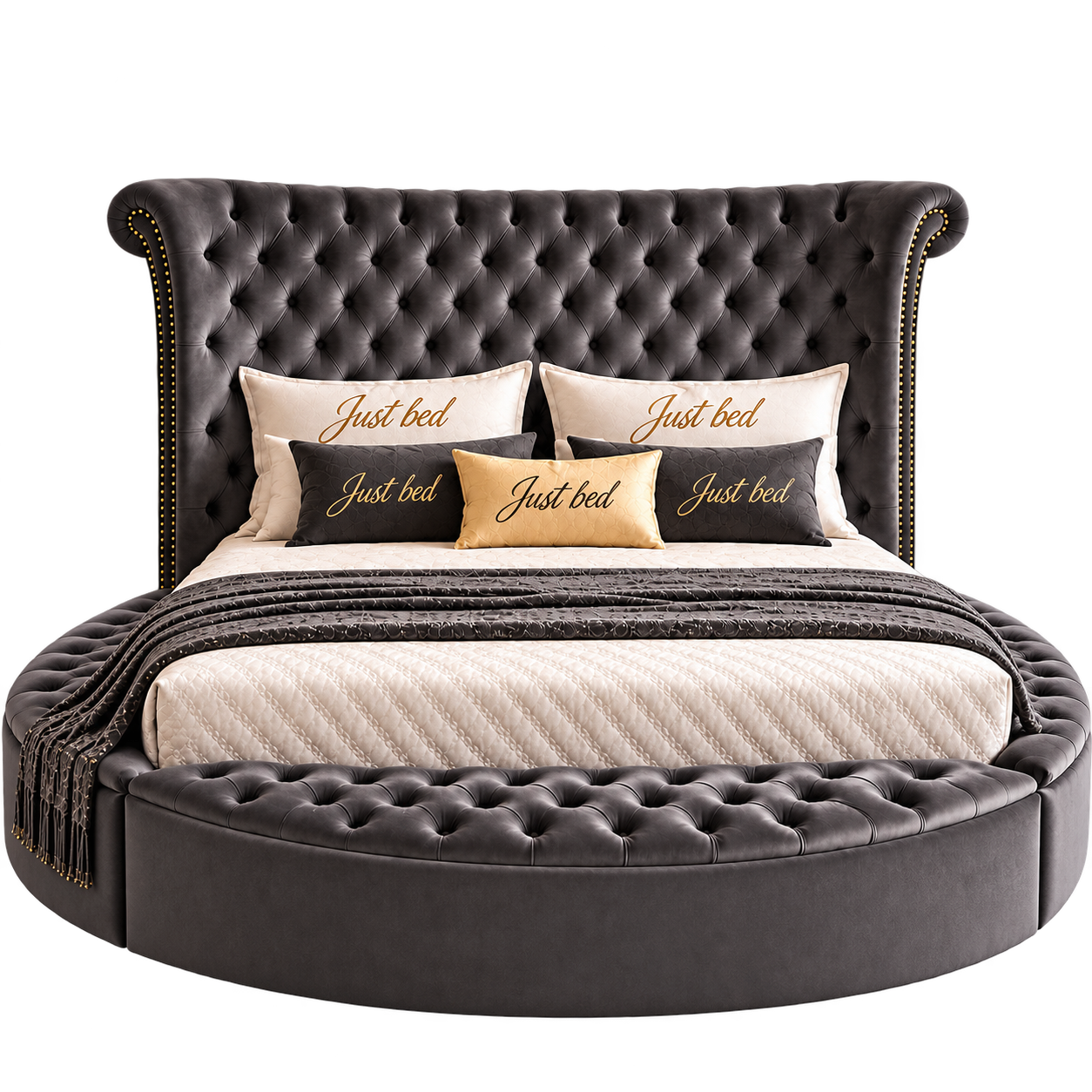 Orlena Chesterfield Luxury Circular Bed