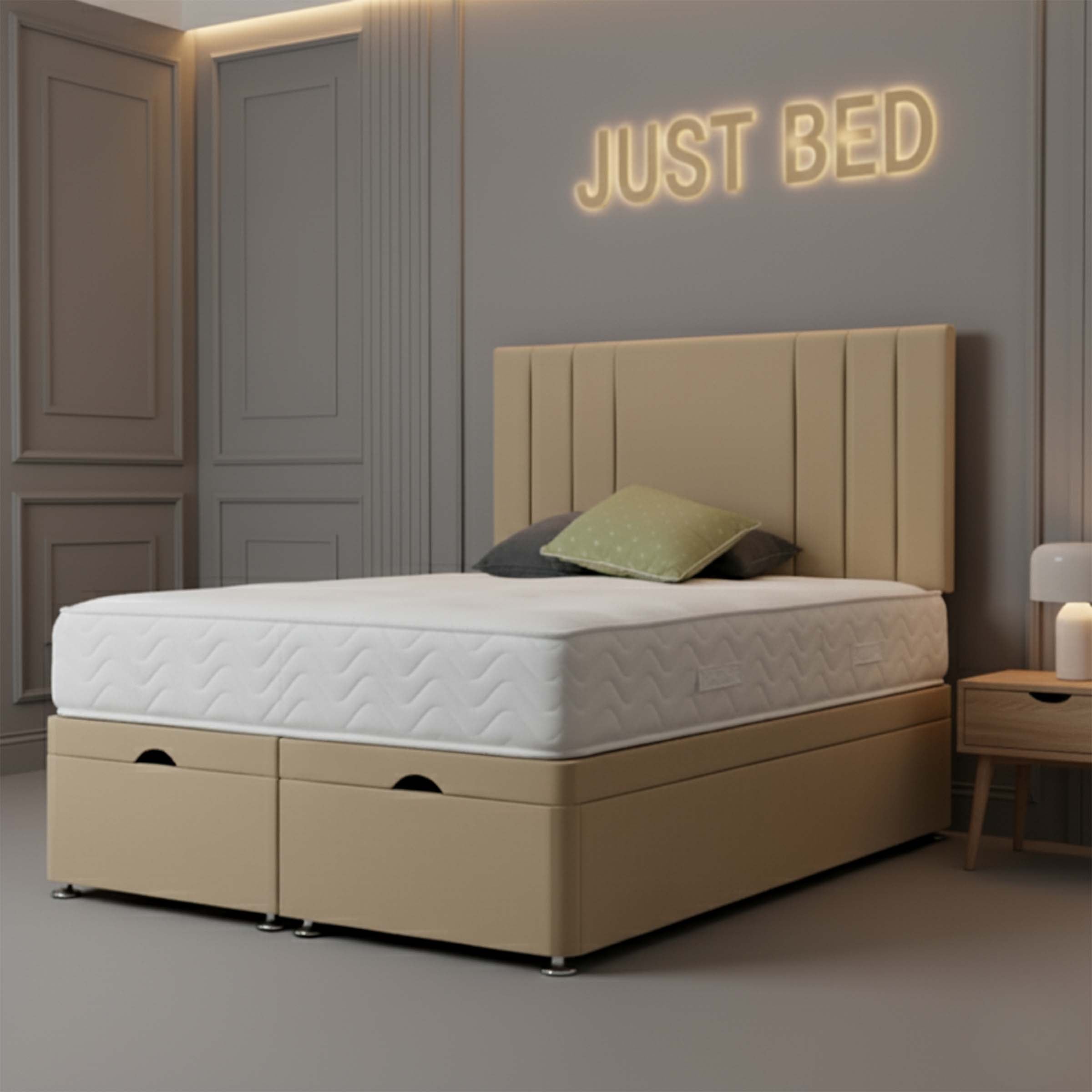 Rio Divan Ottoman Bed in Plush Velvet