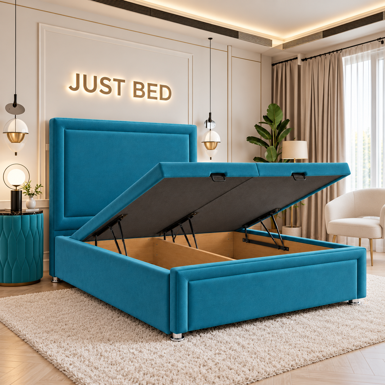 Renfrew Framed Divan Ottoman Storage Bed Frame