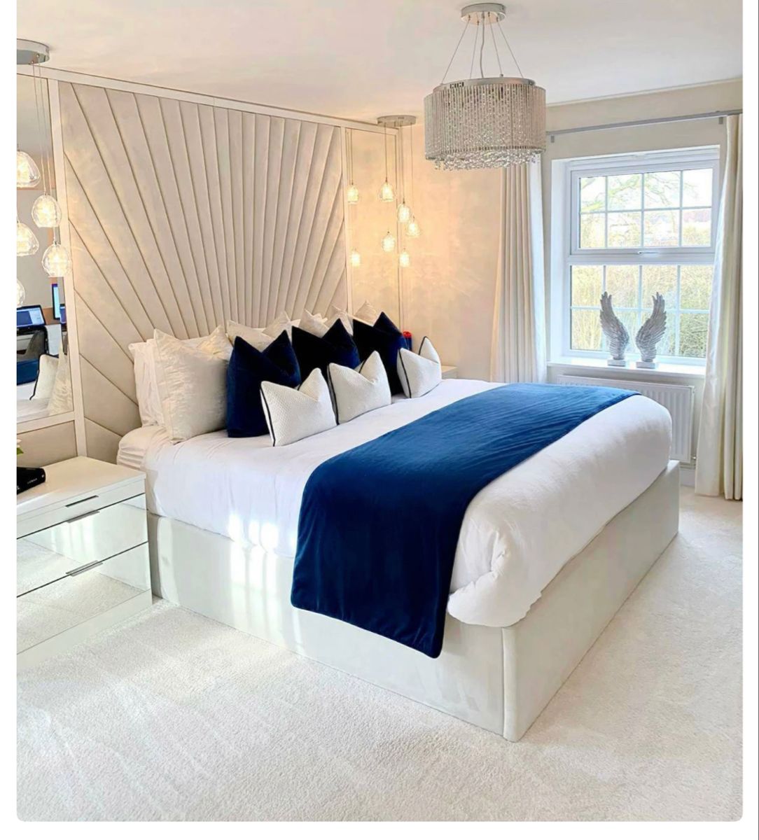 Kelvin Upholstered Bed With High Headboard