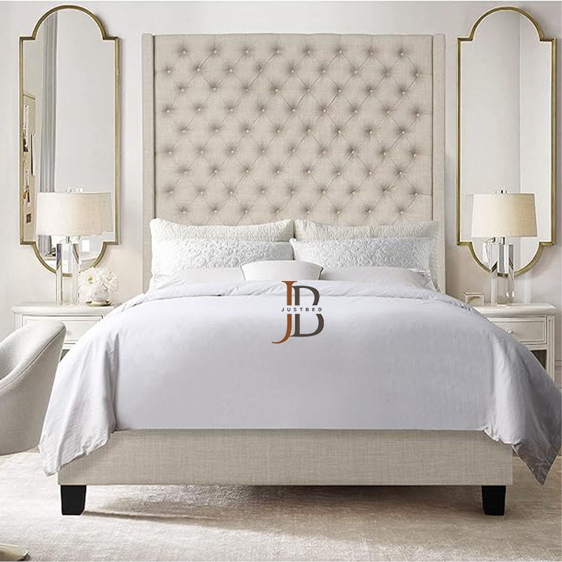 Cream Chesterfield Style Luxury Bed Frame