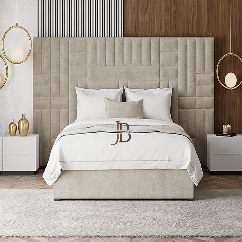 Colleen Bed Frame With Wide Headboard