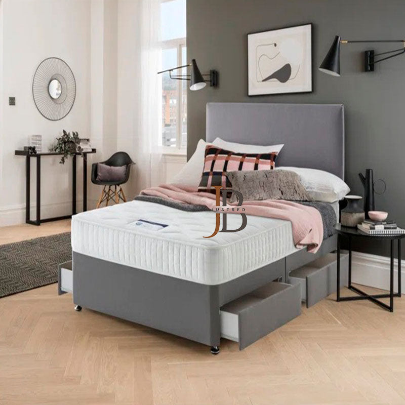 Oxford Divan Bed Frame with Plain Headboard