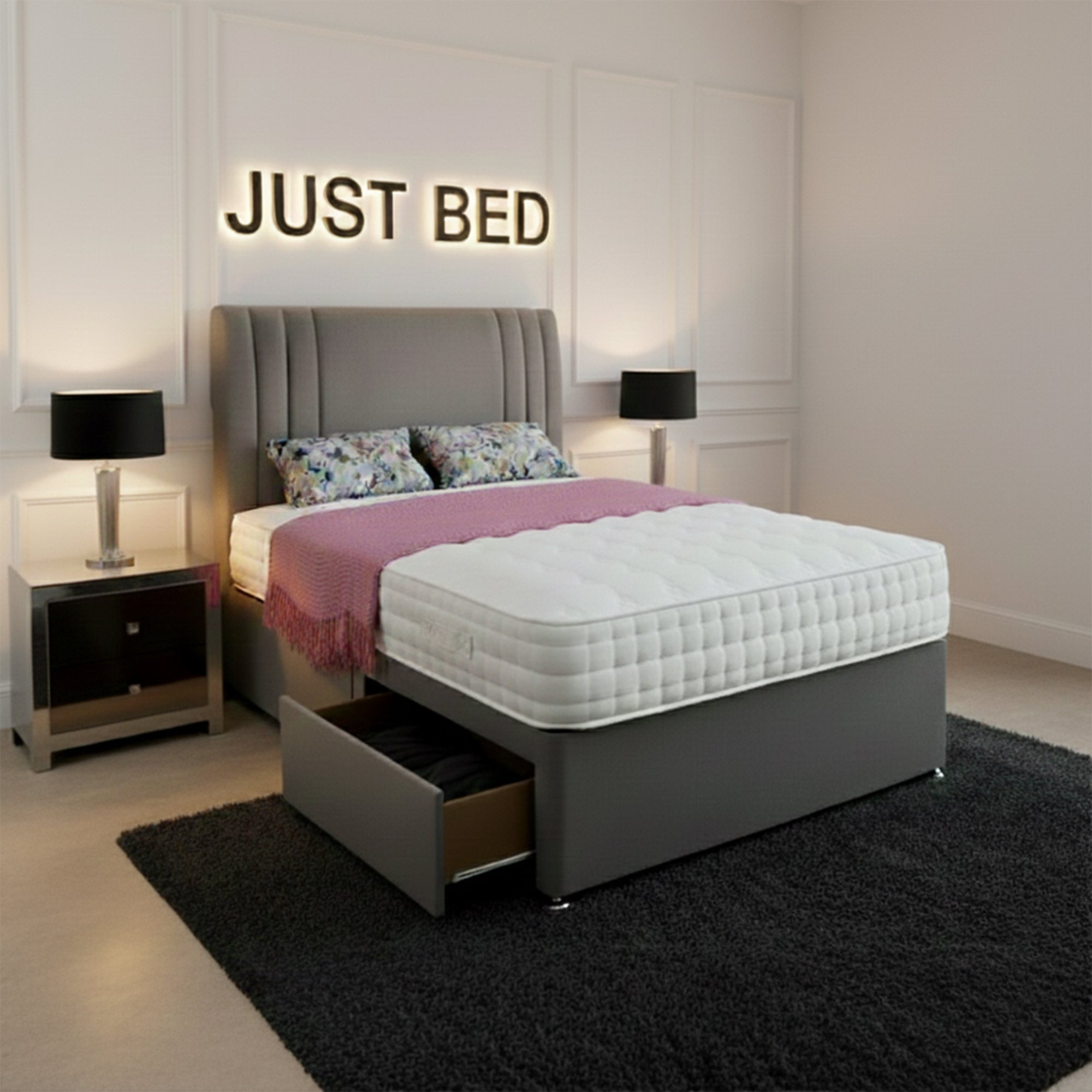Appolo Stylish Divan Bed Frame - JustBed