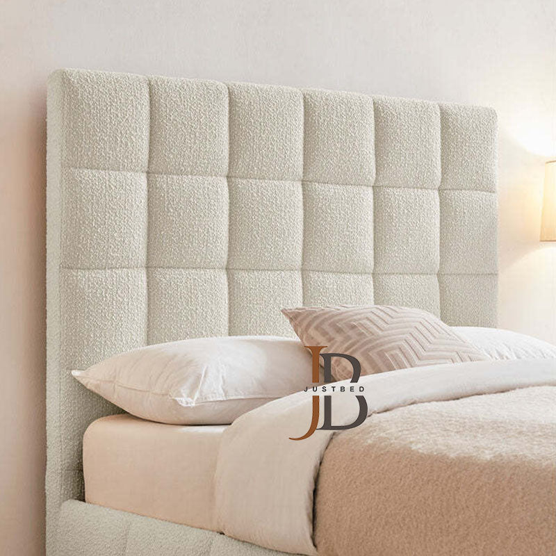 Argos Ottoman Gas Lift Bed Frame in Boucle Fabric - JustBed