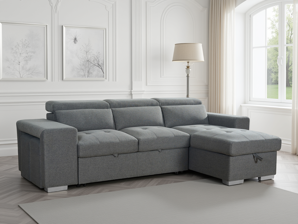 Artemis Universal Corner Sofabed In Grey