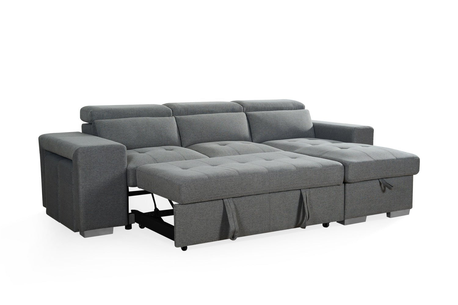 Artemis Universal Corner Sofabed In Grey - JustBed