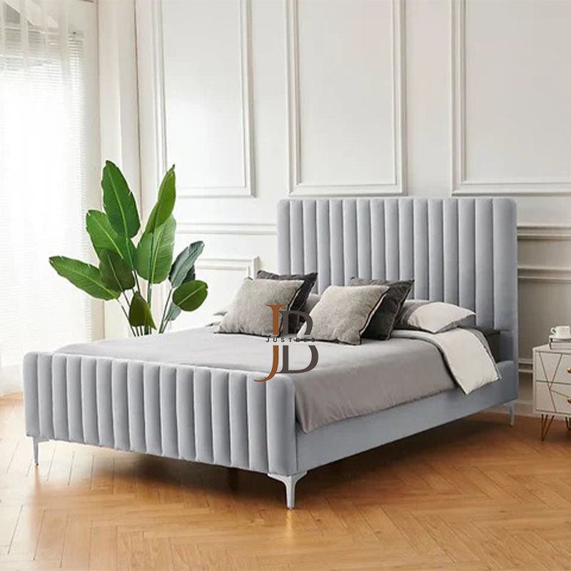 Athena Linestyle upholstered Bed Frame - JustBed