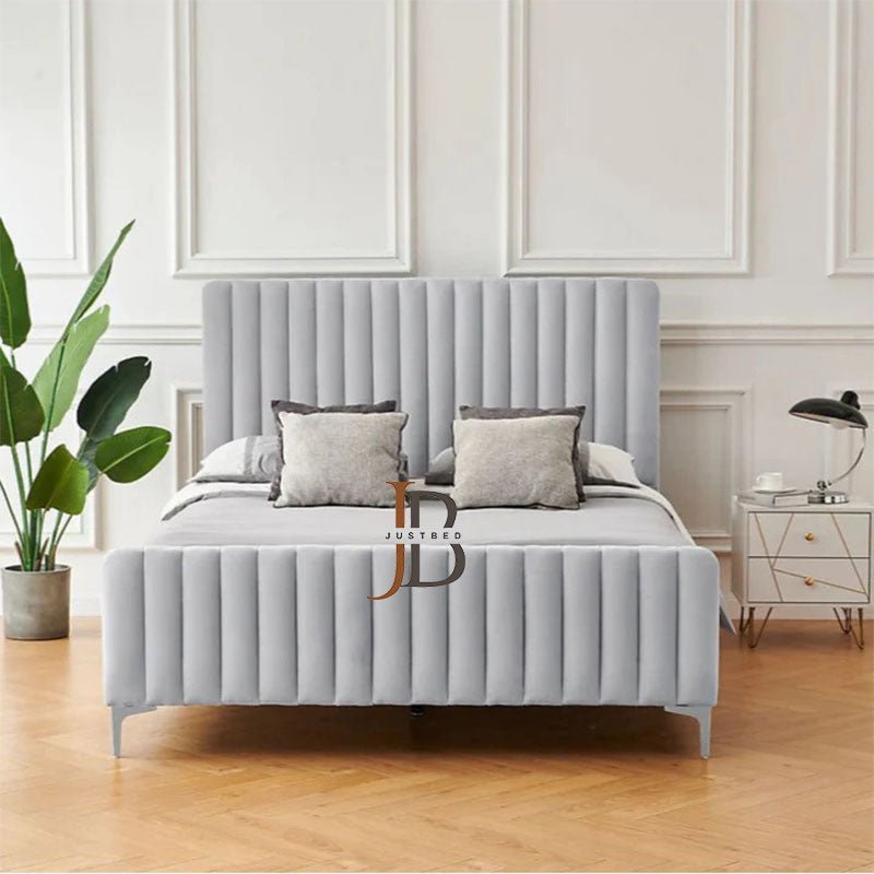 Athena Linestyle upholstered Bed Frame - JustBed