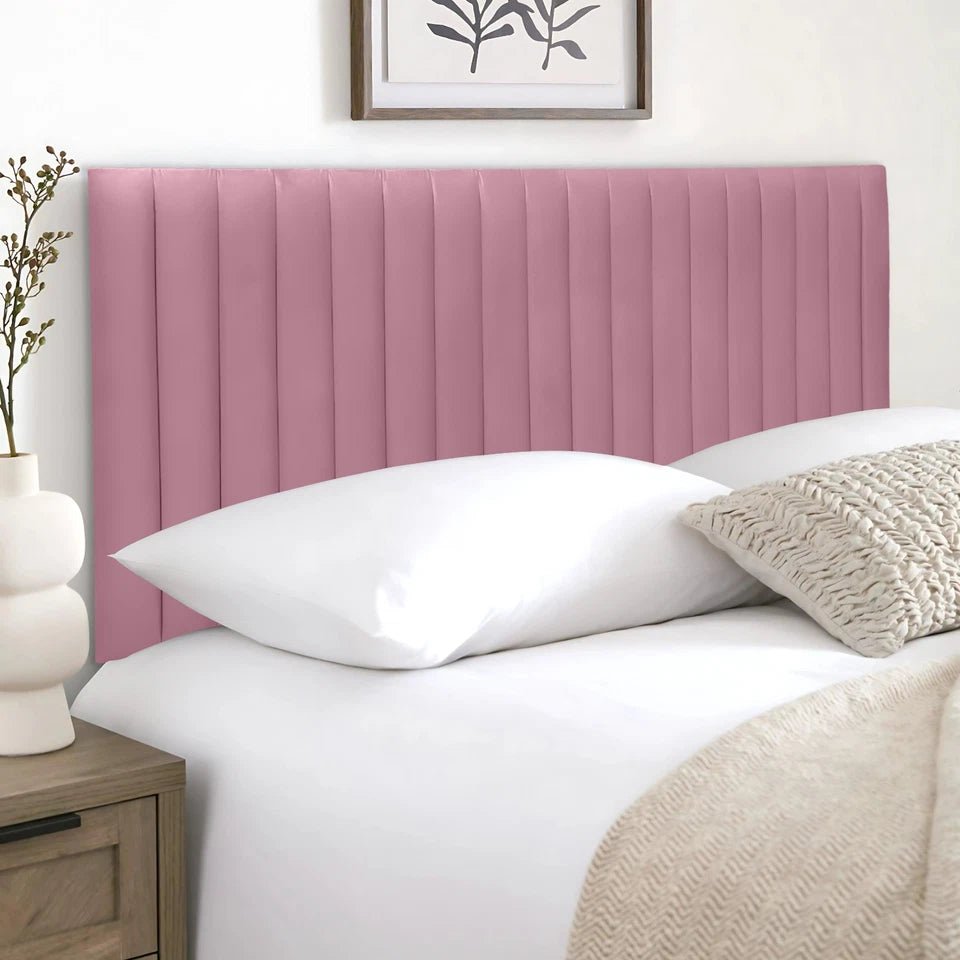 Authar Plush Velvet Headboard - JustBed