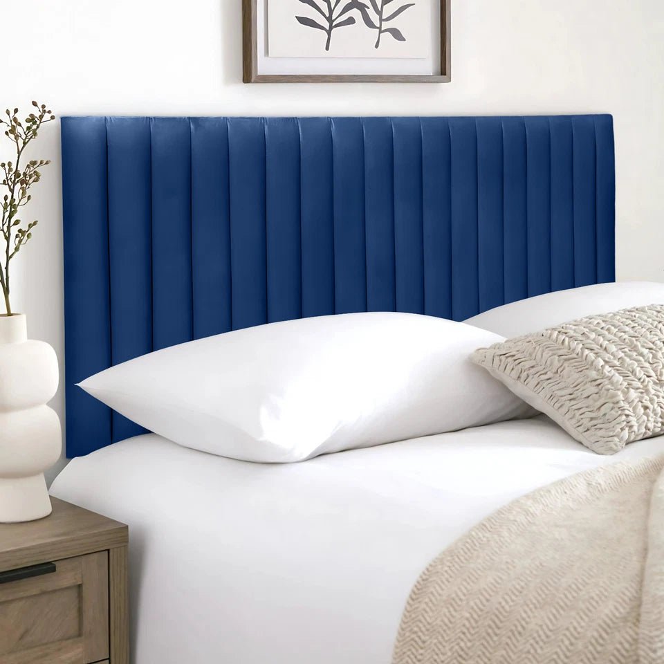 Authar Plush Velvet Headboard - JustBed