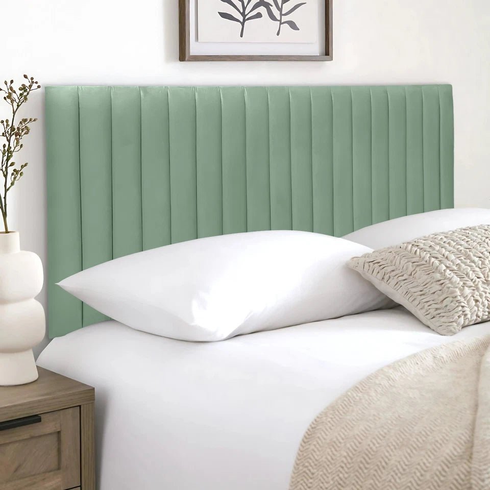 Authar Plush Velvet Headboard - JustBed