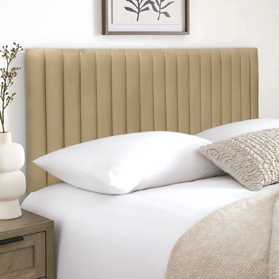 Authar Plush Velvet Headboard - JustBed