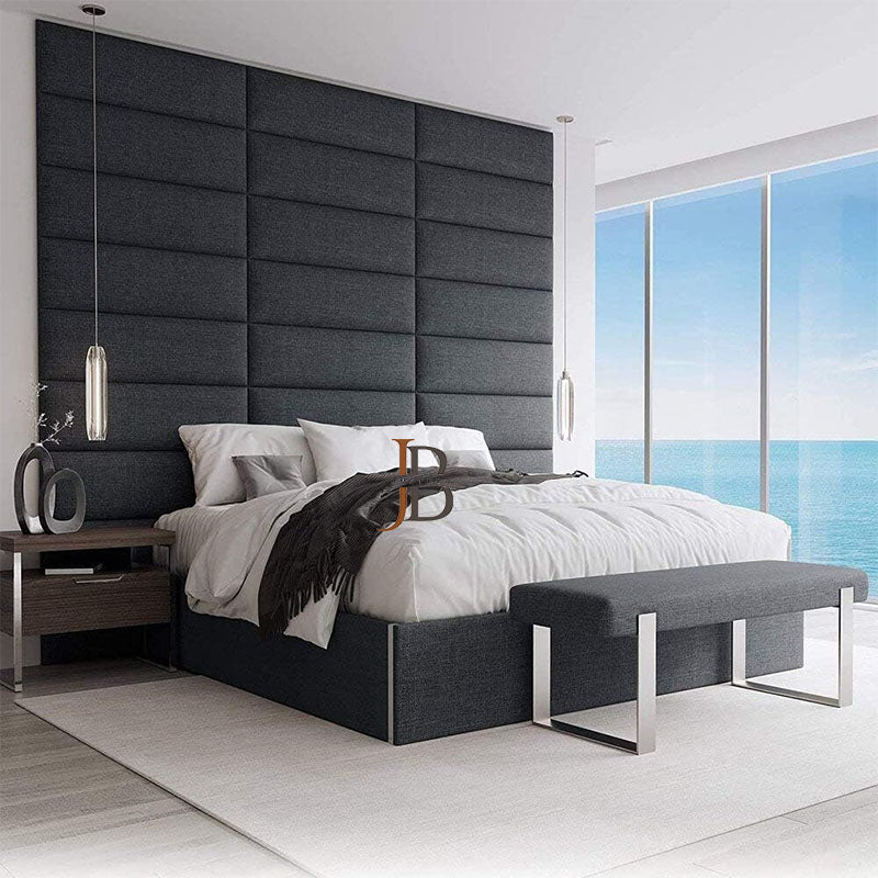 Baldwin Upholstered Bed with High Headboard - JustBed