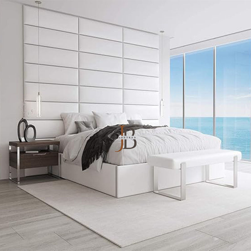 Baldwin Upholstered Bed with High Headboard - JustBed