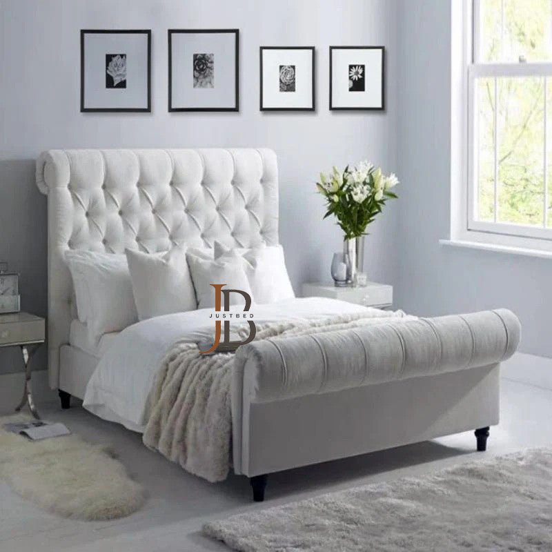 Belmont Sleigh Bed Frame - JustBed
