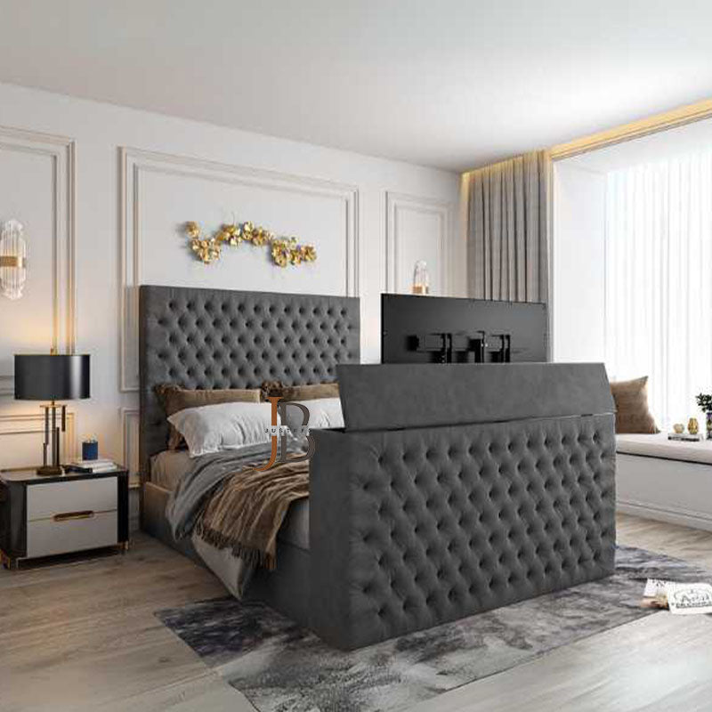 Mid Century Modern TV Bed Frame