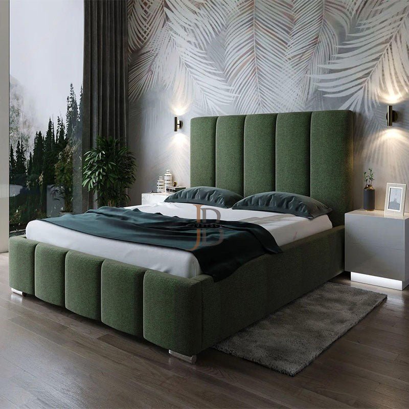 Brandon Panel Upholstered Padded Bed Frame - JustBed