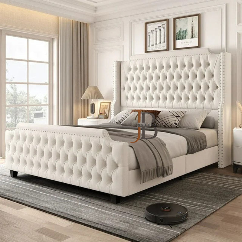 Butterfly Wingback Bed Frame - JustBed