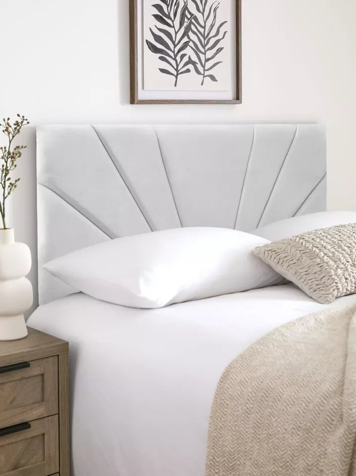 Butterfly Design Plush Velvet Headboard
