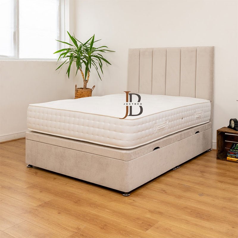 Cadebrook Six Vertical Panel Divan Ottoman Bed Frame - JustBed