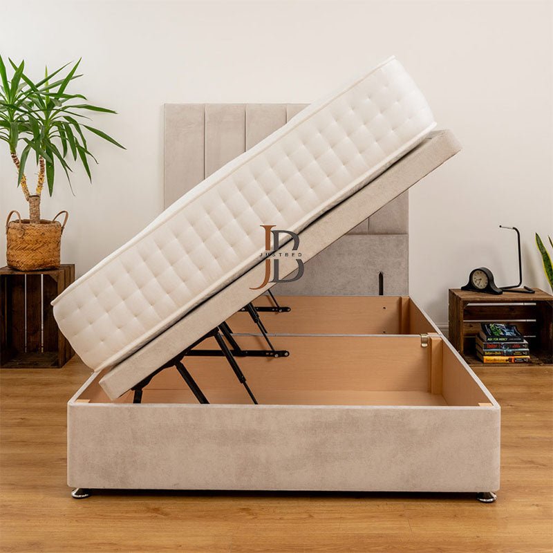 Cadebrook Six Vertical Panel Divan Ottoman Bed Frame - JustBed