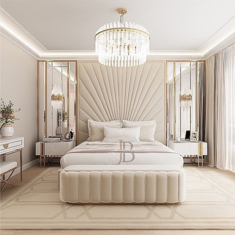 Kelvin Upholstered Bed With High Headboard