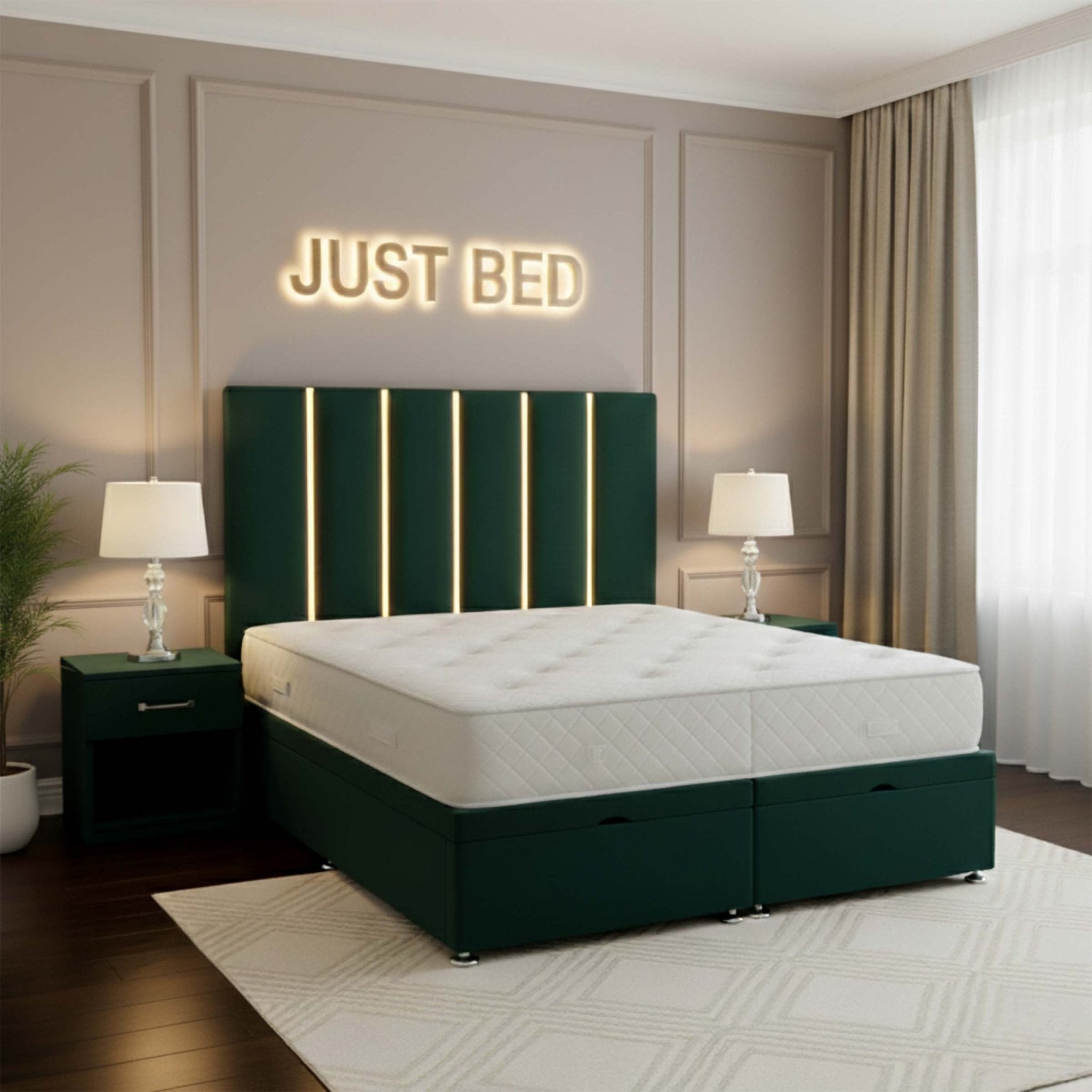 Castor Divan Ottoman Bed Frame - JustBed