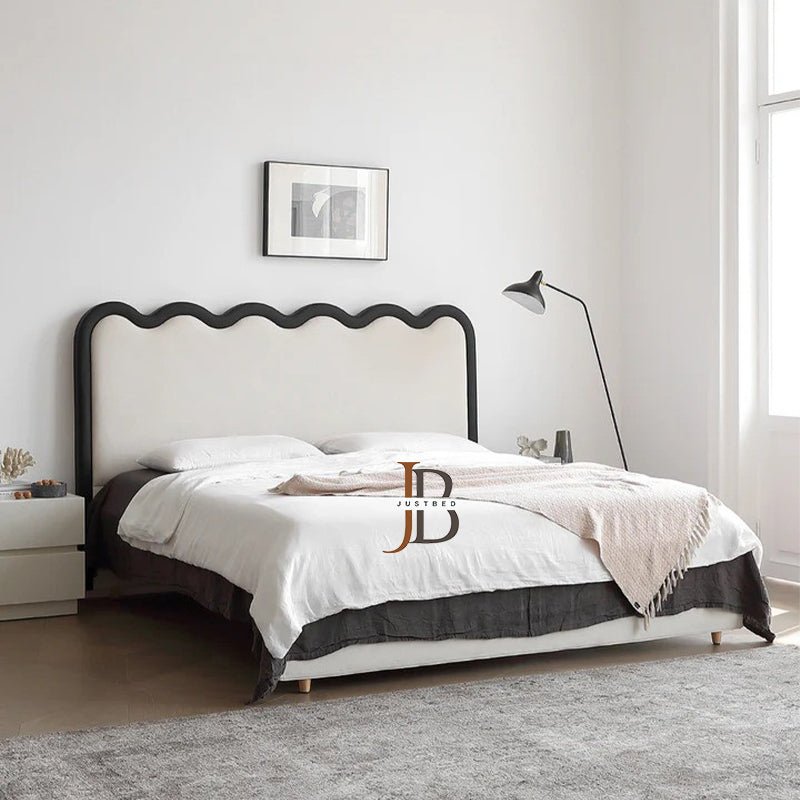 Chandler Art Deco Plush Velvet Bed Frame - JustBed