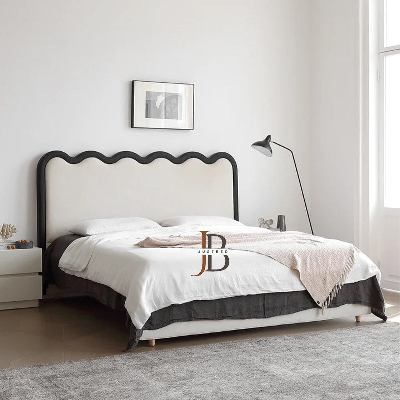 Chandler Art Deco Plush Velvet Bed Frame