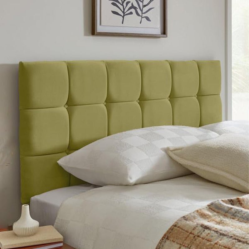 Cube Plush Velvet Headboard - JustBed