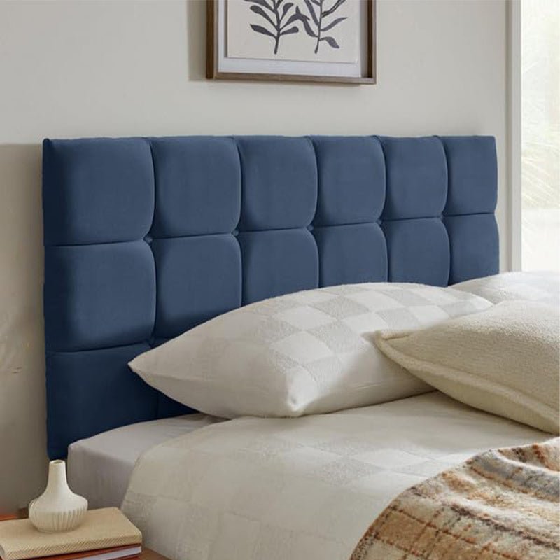 Cube Plush Velvet Headboard - JustBed