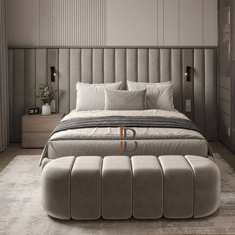 Deluxe Bed Frame With Wide Headboard - JustBed