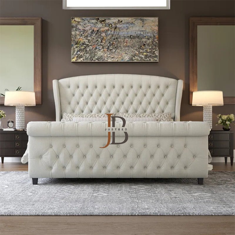 Dreams Wingback Sleigh Bed Frame - JustBed