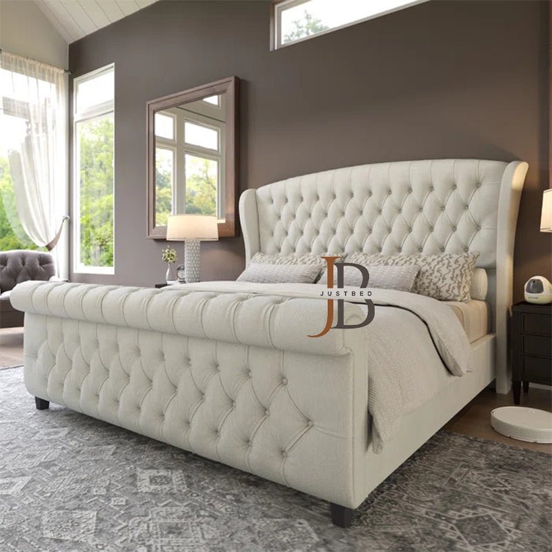 Dreams Wingback Sleigh Bed Frame - JustBed