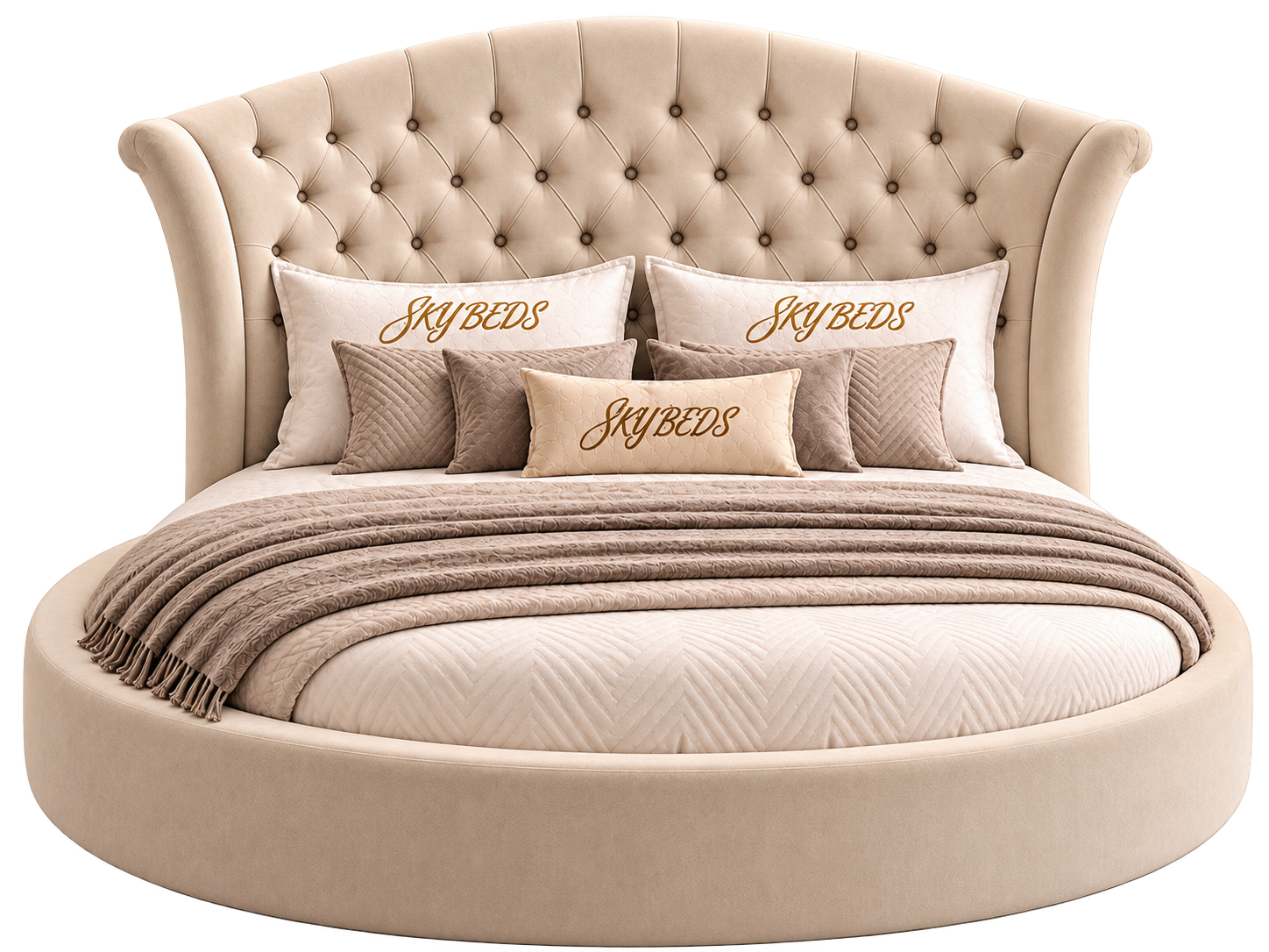 Ismera Chesterfield Round Bed