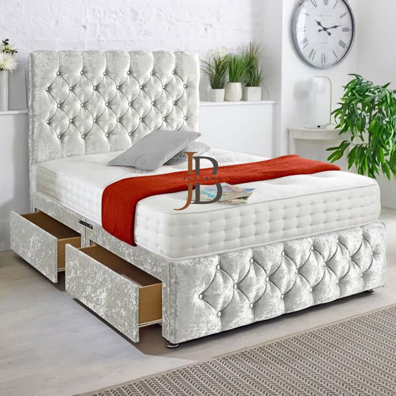 Emma Chesterfield Style Divan Bed Frame - JustBed