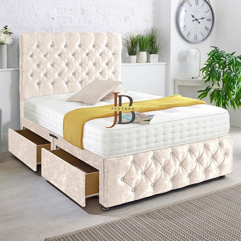 Emma Chesterfield Style Divan Bed Frame - JustBed