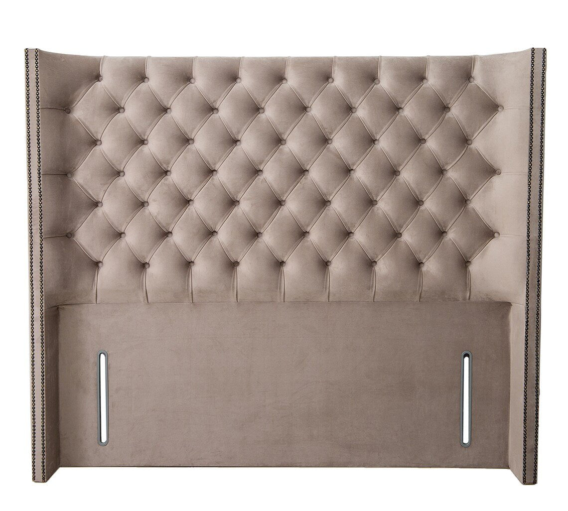 Falcon Winged Chesterfield Winged Headboard - JustBed