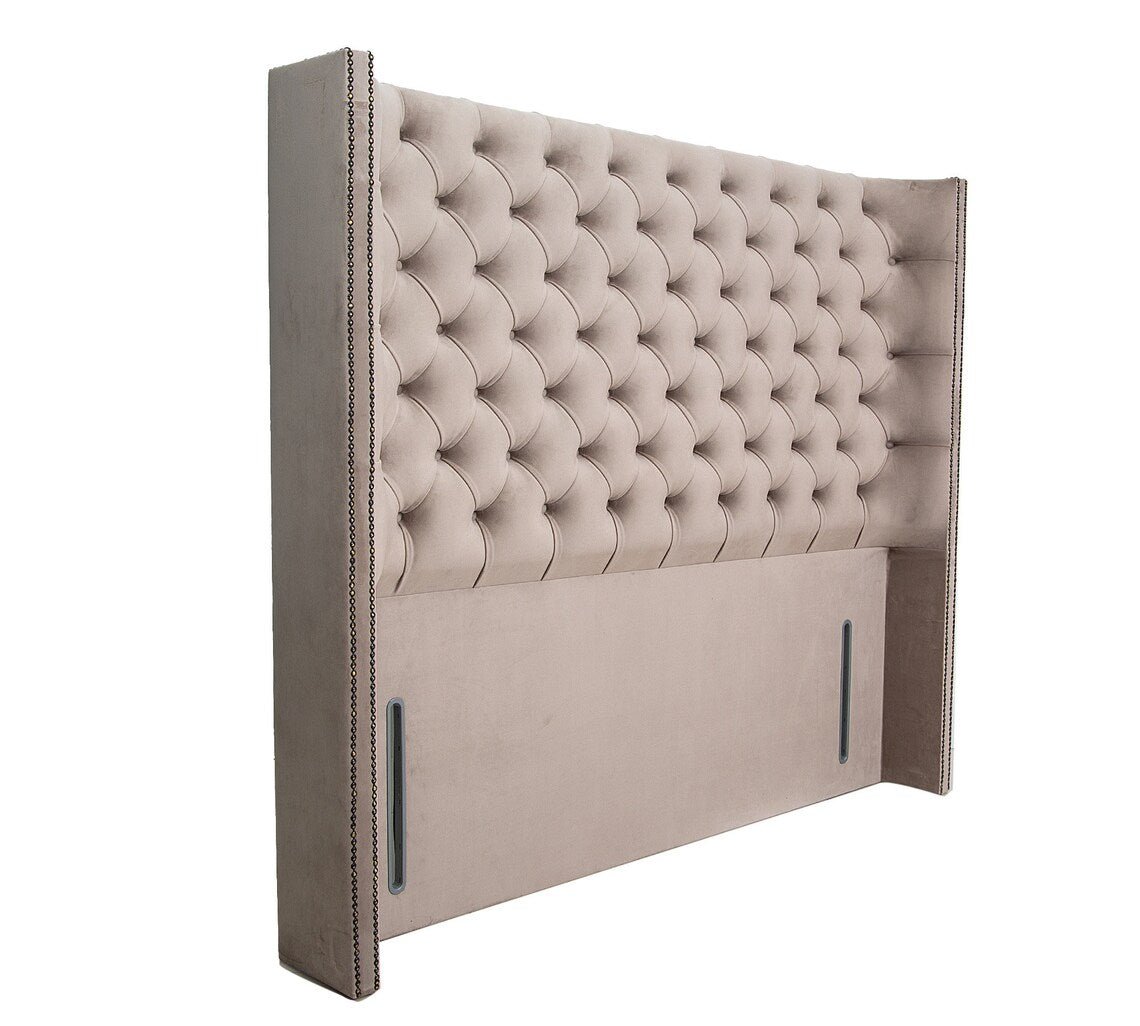 Falcon Winged Chesterfield Winged Headboard - JustBed