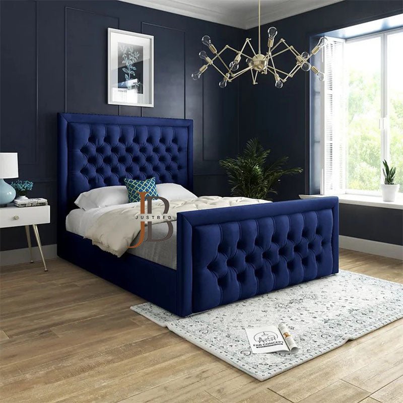 Hanson Upholstered Tufted Bed Frame - JustBed