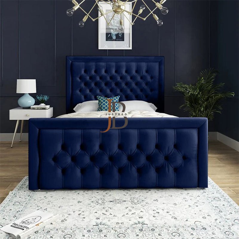 Hanson Upholstered Tufted Bed Frame - JustBed