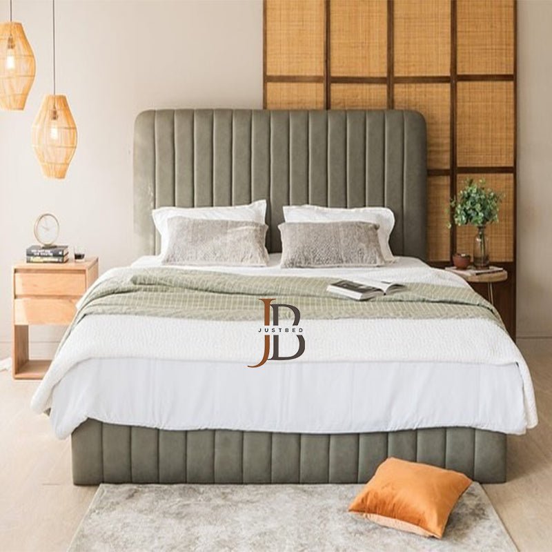 Harveys Linestyle Upholstered Bed Feame - JustBed