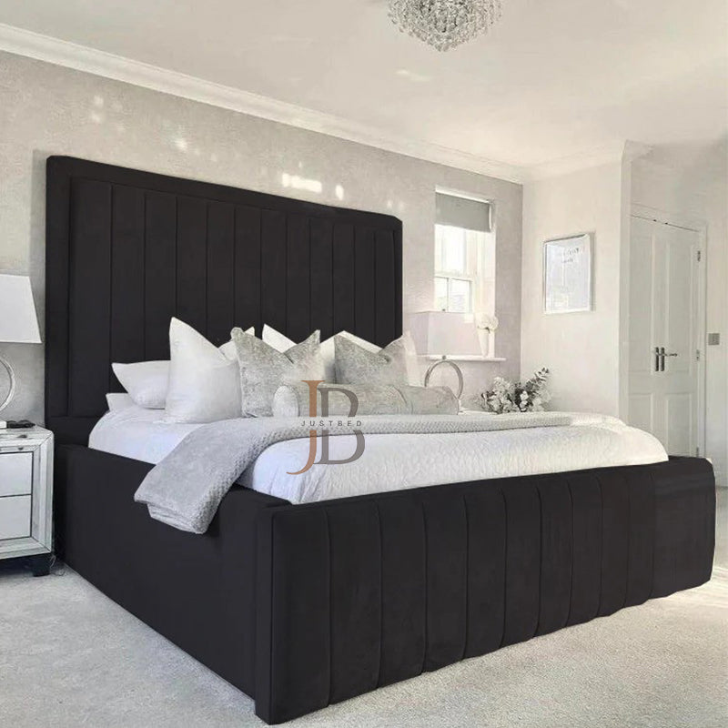 Maria Panel Bed Frame With High Base