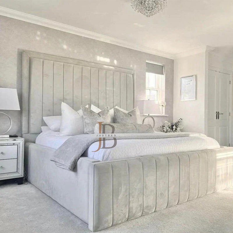 Maria Panel Bed Frame With High Base