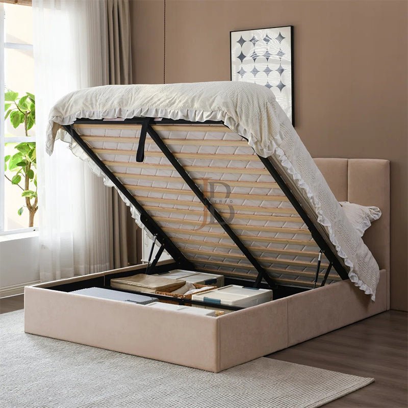 Juanetta Gas Lift Ottoman Bed Frame - JustBed